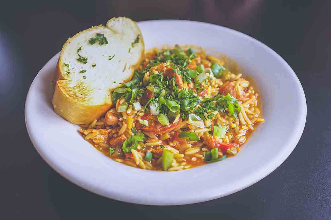 Bacon & mushroom risotto