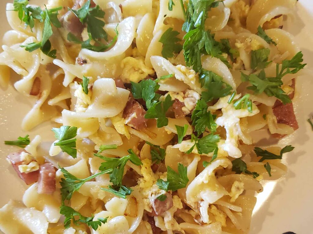 Ham and Egg Noodles (Schinkennudeln) Schinkennudeln
