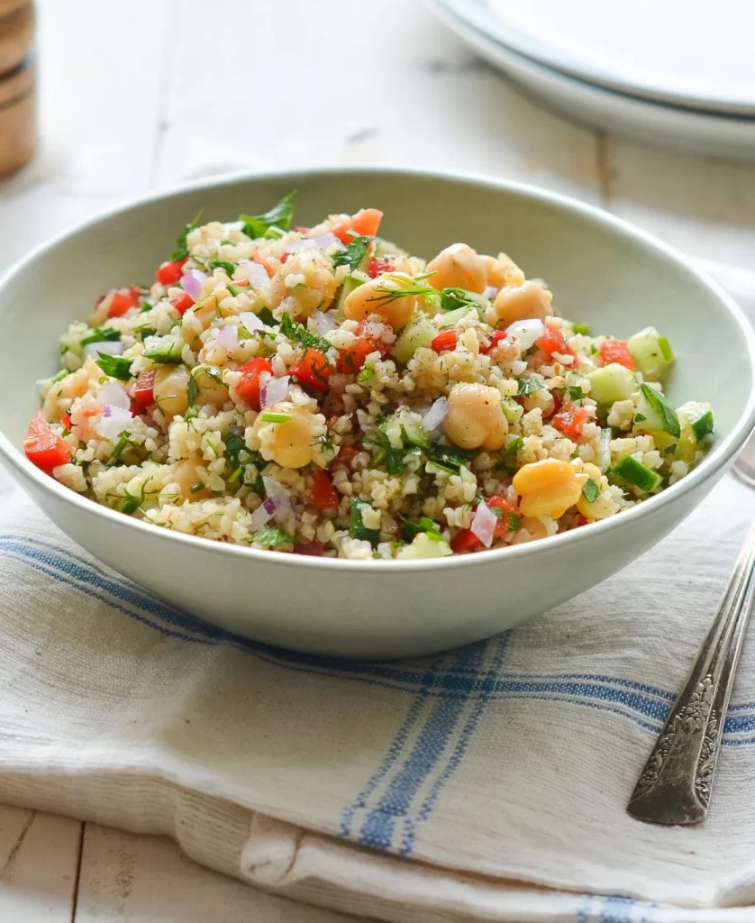 Bulgur Salad Milk Bread