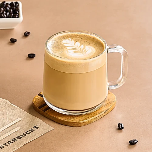 vanilla latte in mug