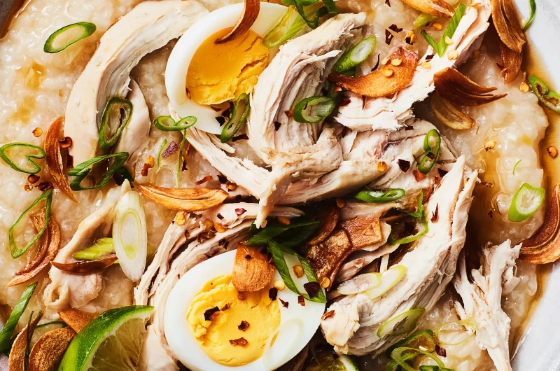 Chicken Arroz Caldo (Chicken Rice Porridge)