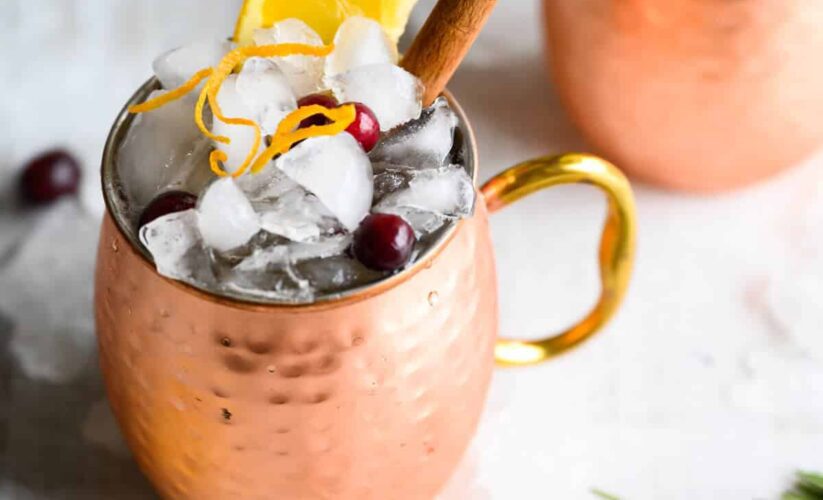 moscow mule mocktail in mug