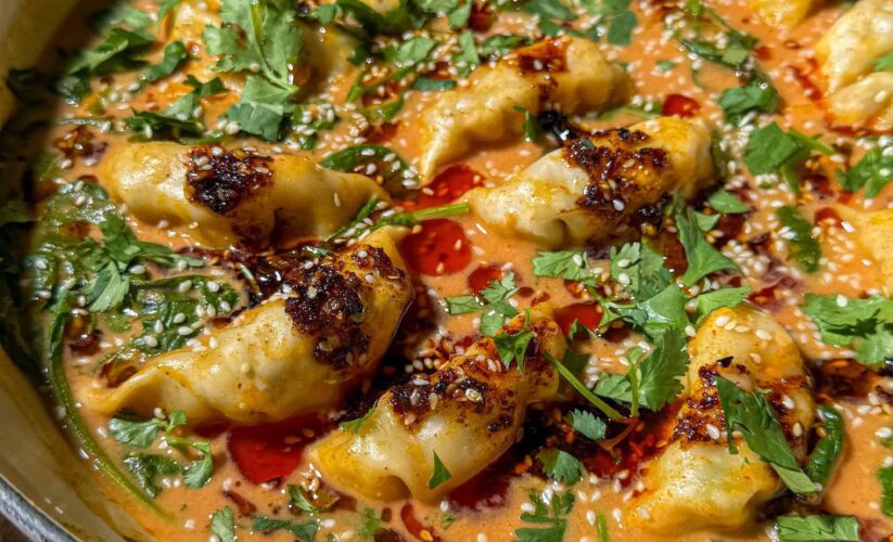 one pan dumpling dinner