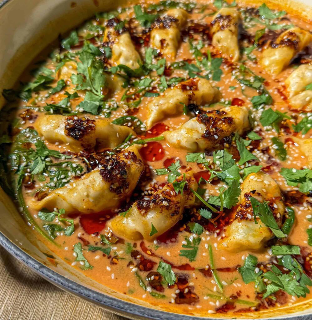 one pan dumpling dinner
