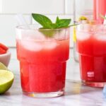 fresh watermelon juice in glass
