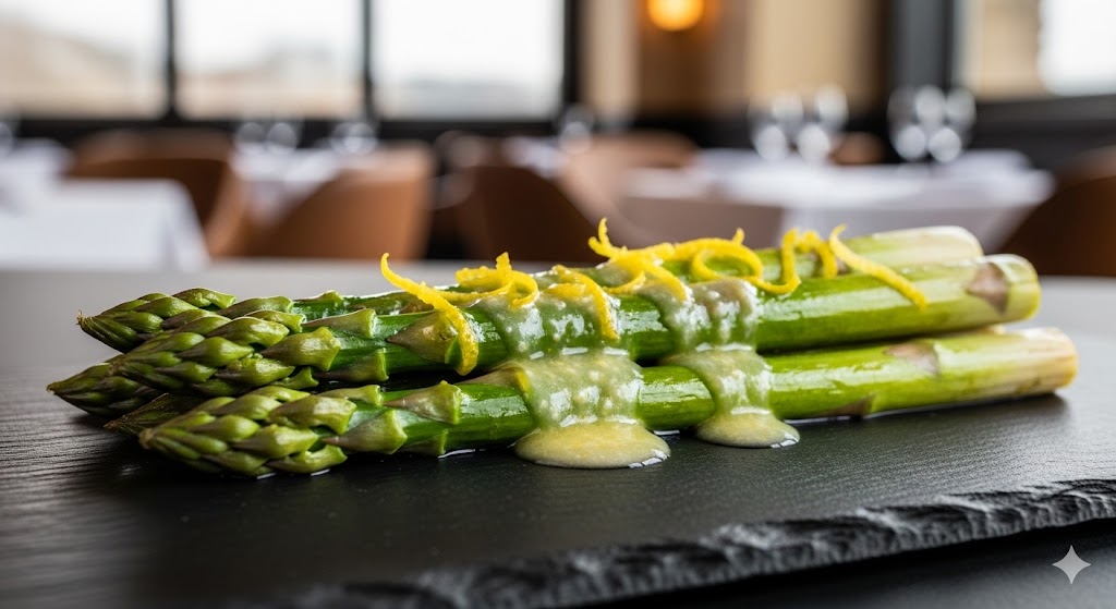 roasted asparagus with lemon butter and parmesan