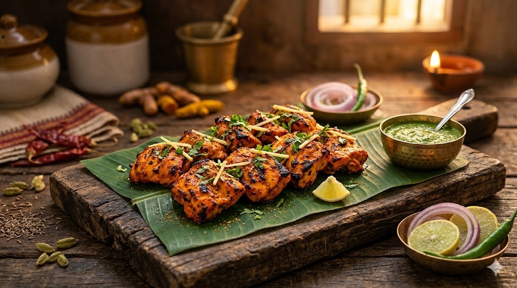 chicken tikka skewers