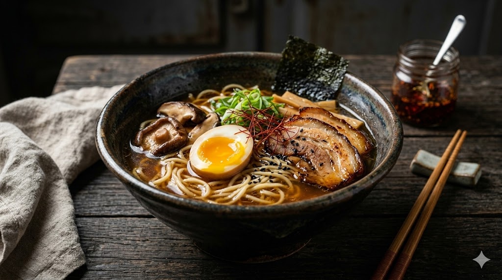 homemade ramen bowl
