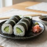 cucumber wrapped sushi rolls healthy