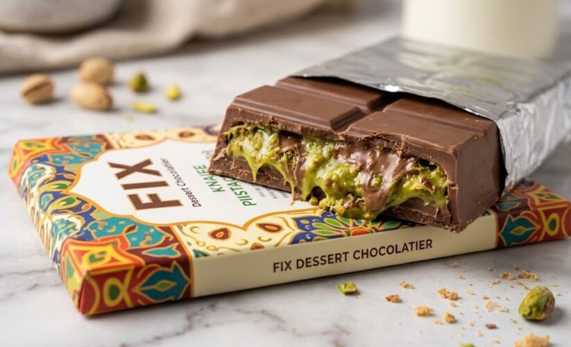 dubai chocolate bar pistachio filling