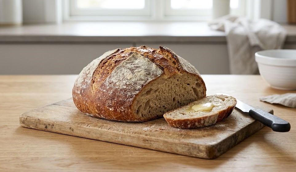 easy sourdough bread loaf