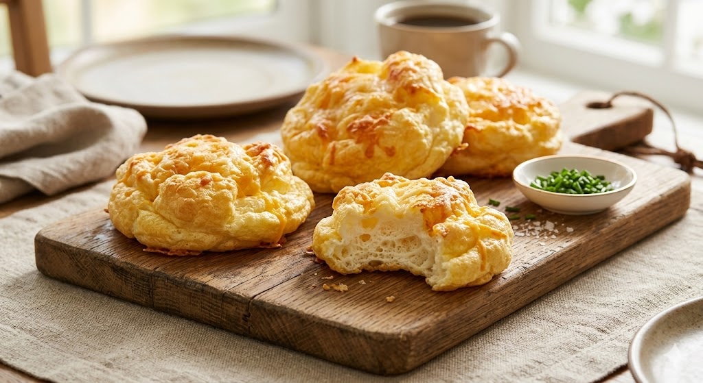 cheese egg cloud keto bread slices
