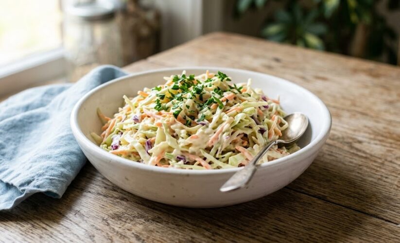 creamy coleslaw bowl