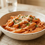 Make easy pink sauce pasta at home