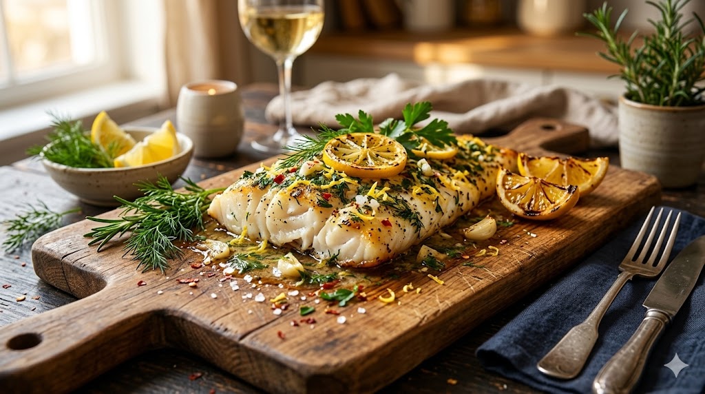 easy baked lemon garlic fish for good friday,