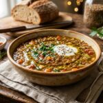 lentil soup bowl