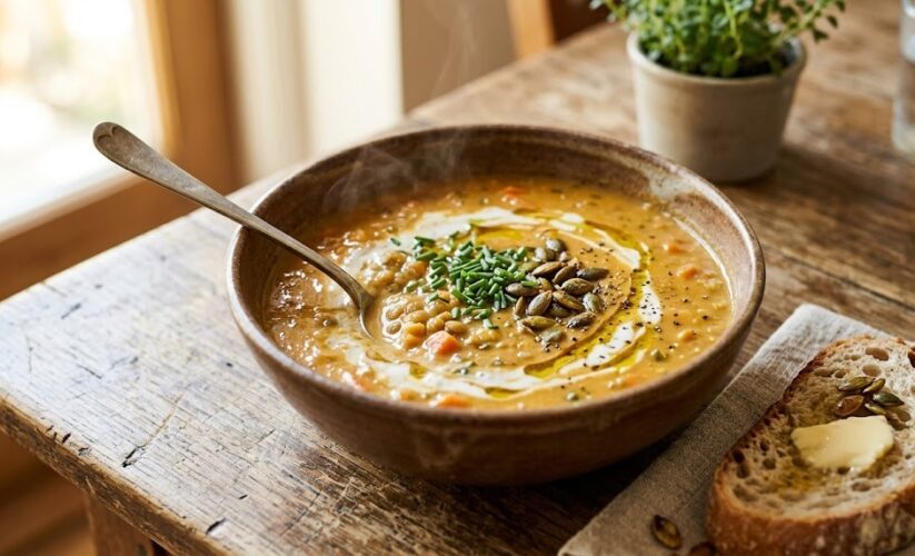 vegan lentil soup homemade