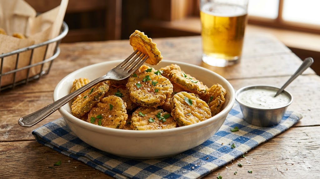 crispy fried pickle chips