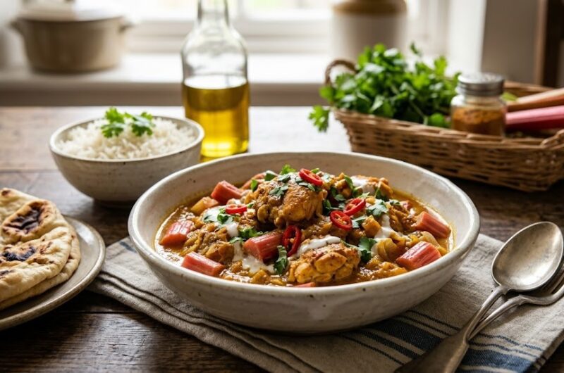 Rhubarb Curry Chicken