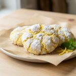 lemon cookies with crackled sugar coating