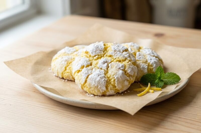 Lemon Crinkle Cookies