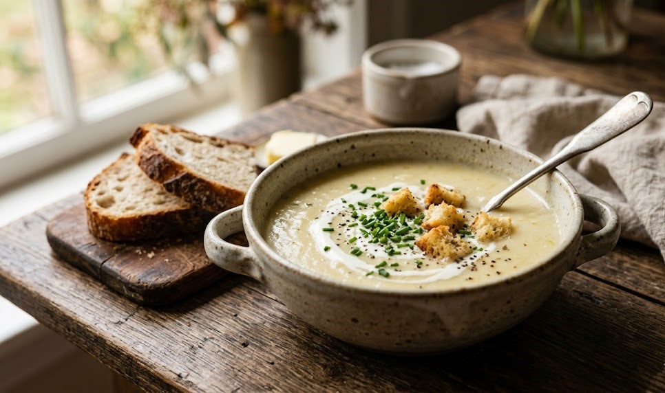 creamy potato leek soup