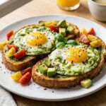 pesto eggs on toast