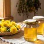 homemade floral jelly spread