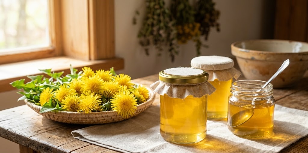 homemade floral jelly spread