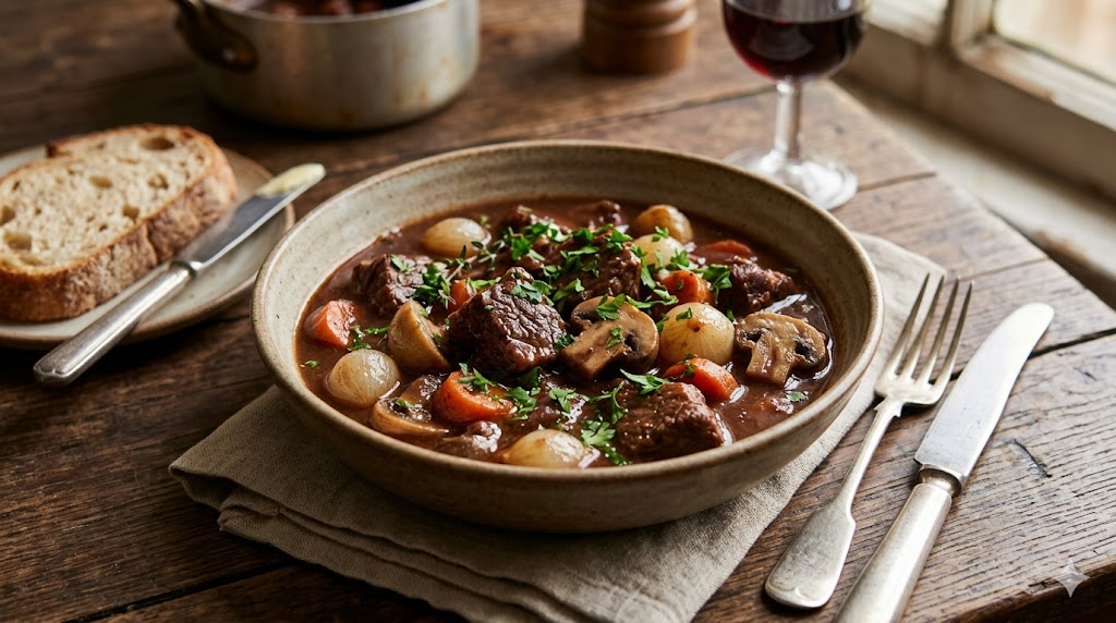 french beef stew bowl