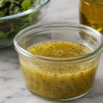 homemade salad dressing jar