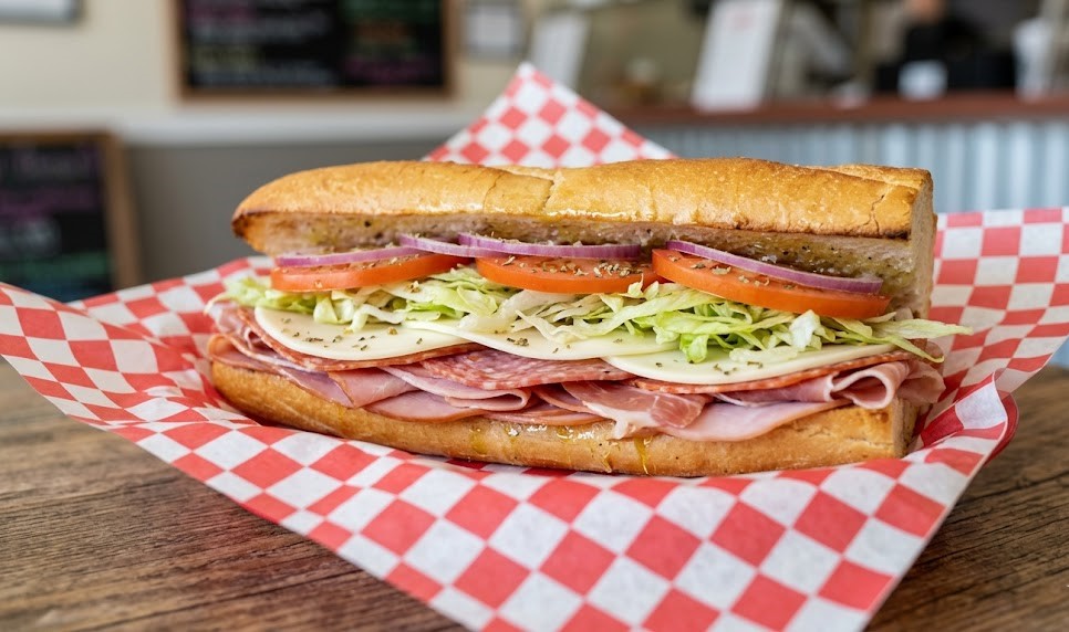 roast beef sandwich close up