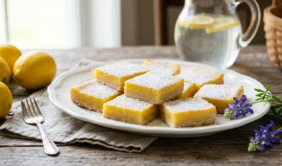 lady bird johnson lemon bars close up