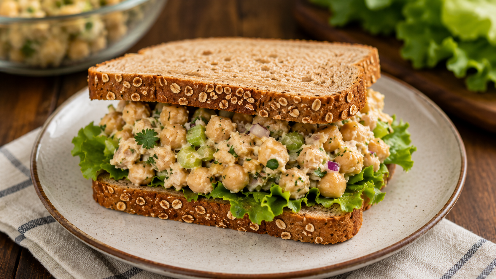 chickpea salad sandwich
