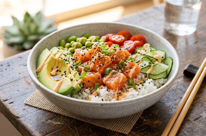 salmon poke bowl