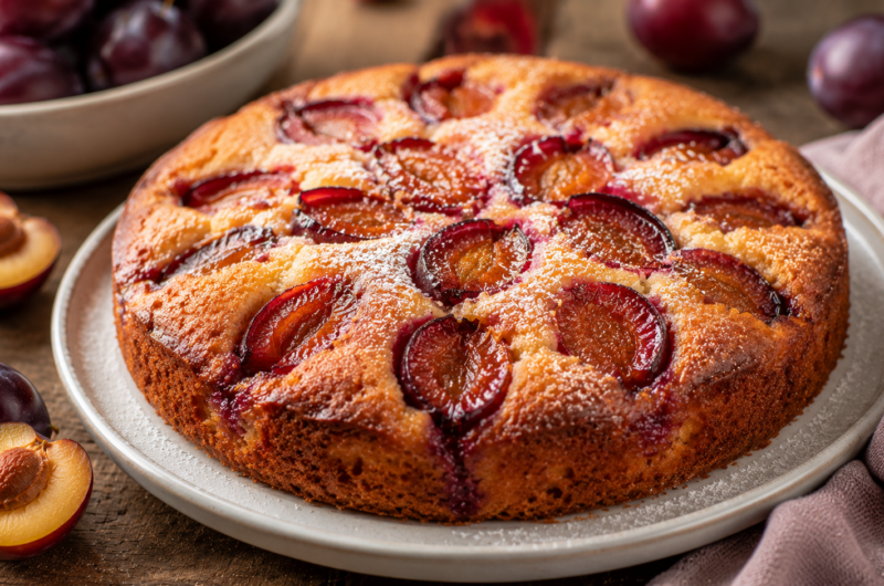 Plum Upside Down Cake
