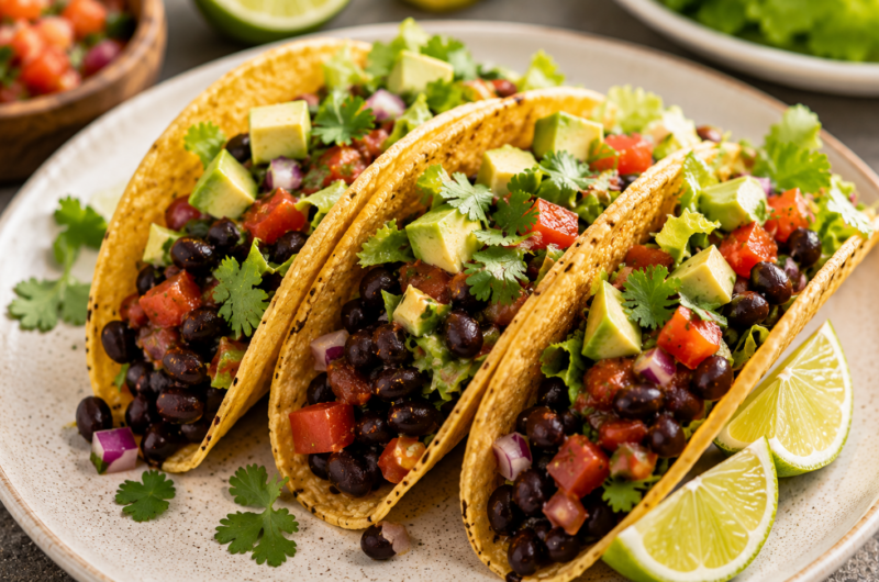 No-Cook Black Bean Taco Bowls