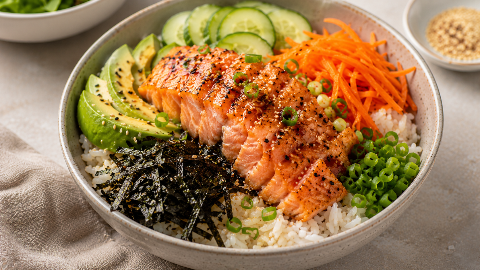 Salmon and Rice Bowl (Viral Recipe)