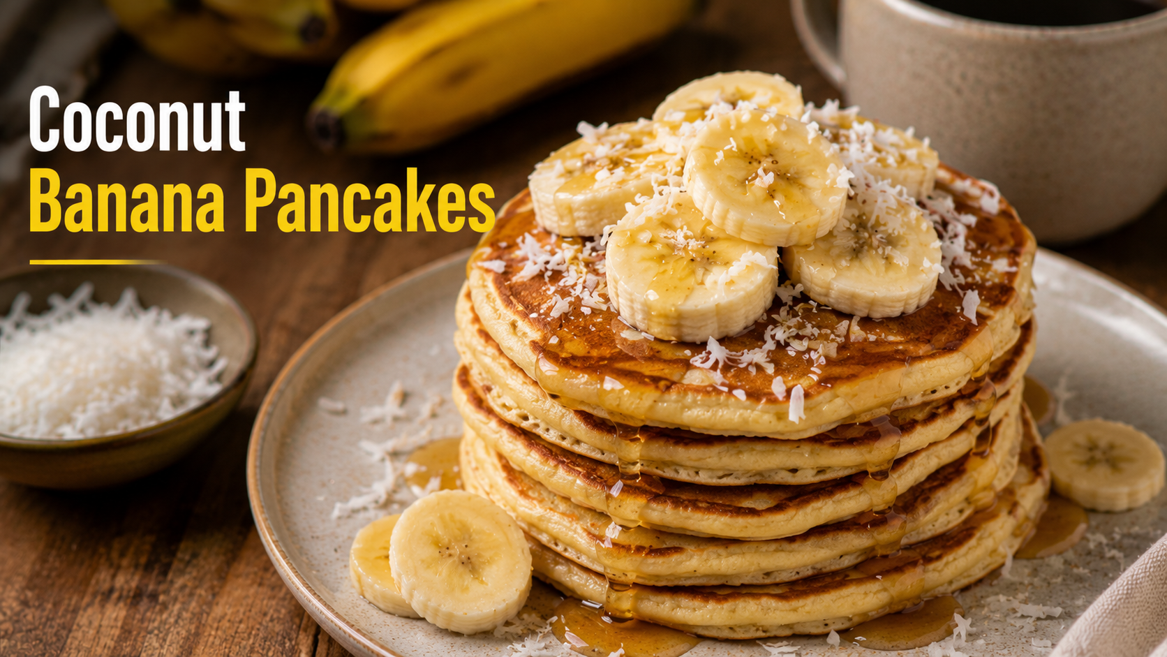 Dwayne “The Rock” Johnson’s Coconut Banana Pancakes