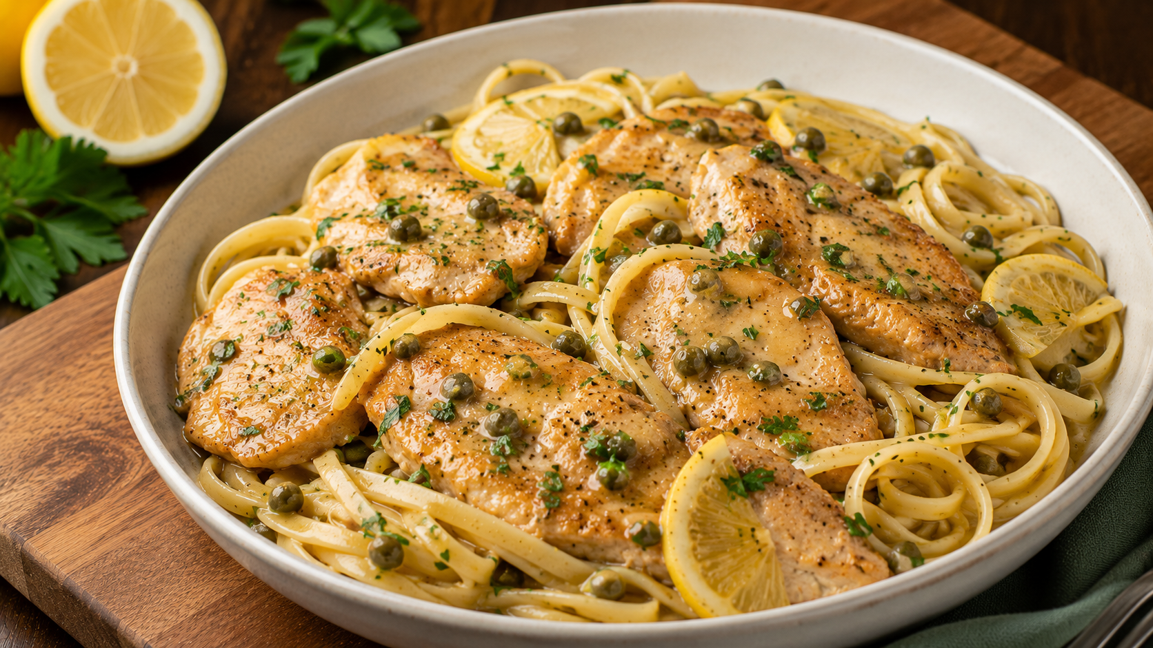 Rachael Ray: Chicken Piccata Pasta Recipe