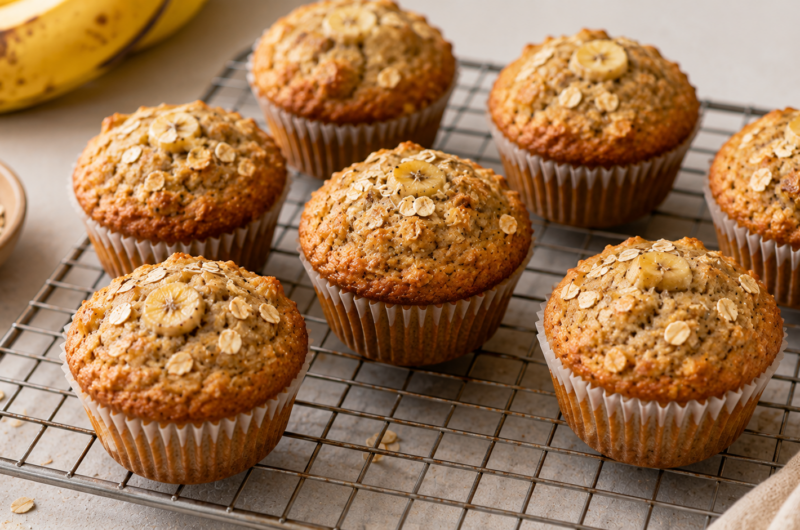 Miranda Kerr's Apple and Banana Gluten-Free Oat Muffins