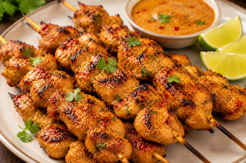 Thai chicken skewers