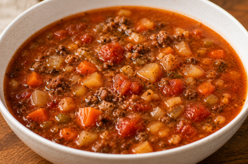 Chunky Bolognese Soup
