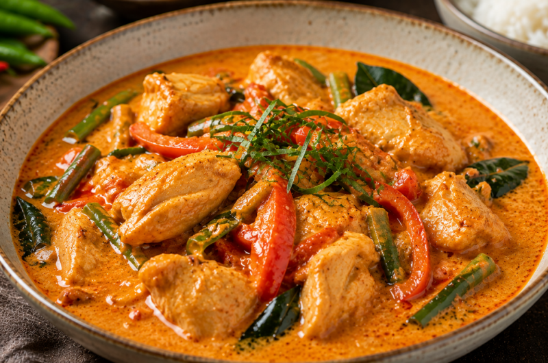 Panang chicken curry