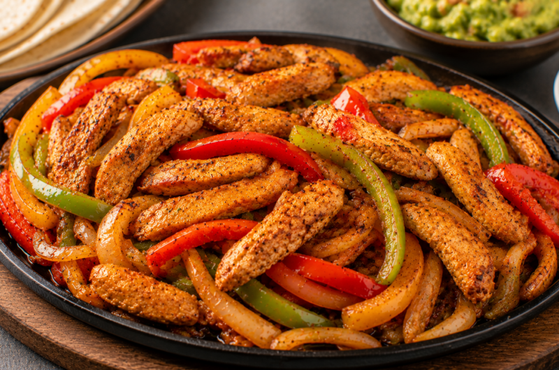 chicken fajitas