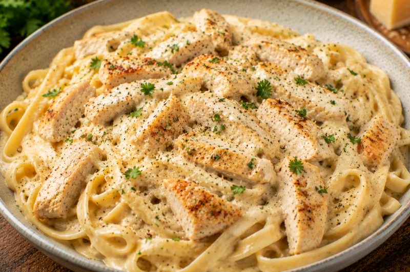 Chicken alfredo pasta