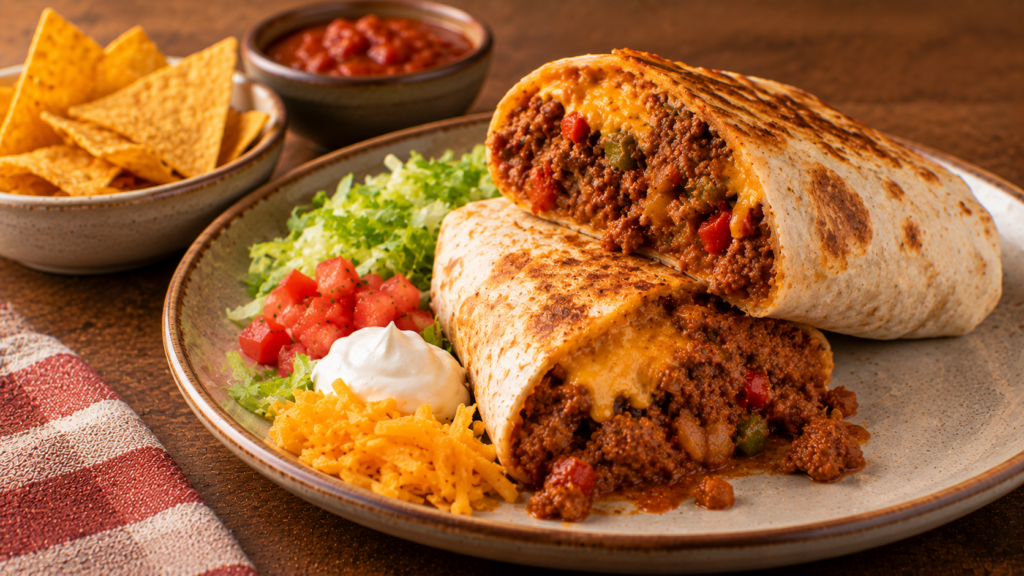 Sloppy Joe Burrito