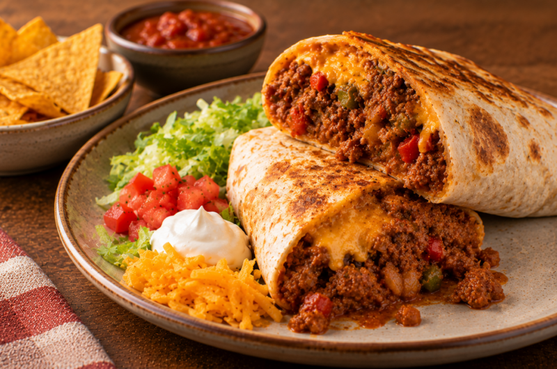 Sloppy Joe Burrito