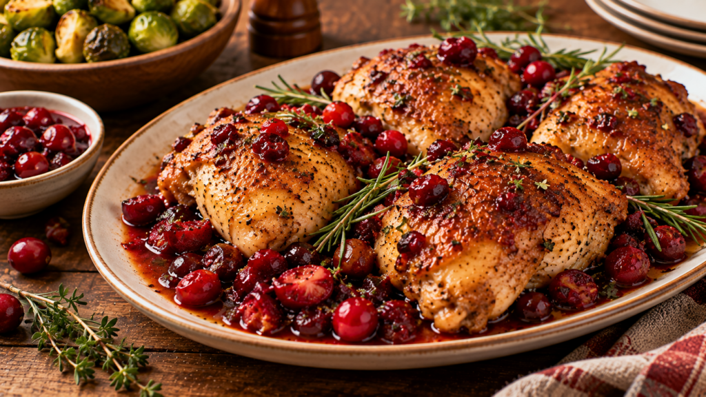 Christmas Roasted Cranberry Chicken
