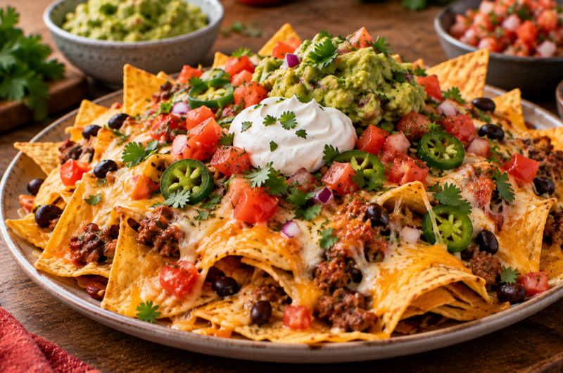 Healthy Halloween Nachos
